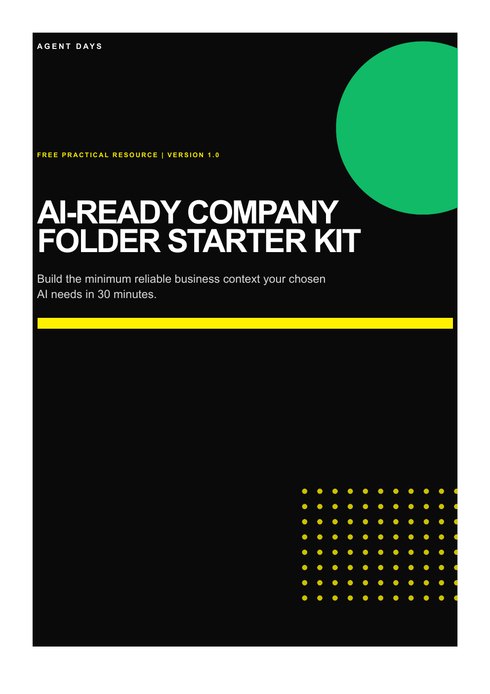 Cover of the AI-Ready Company Folder Starter Kit